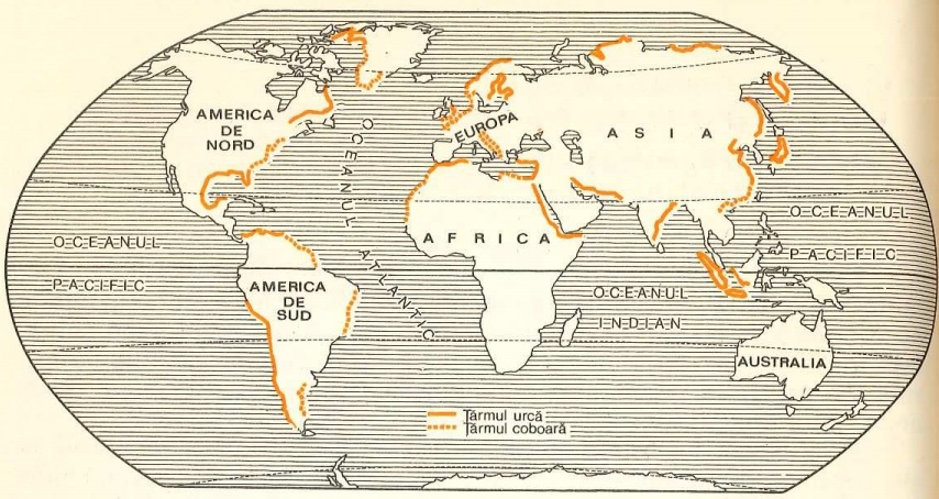 Mișcarea continentelor Mișcarea de ridicare și de coborâre a continentelor