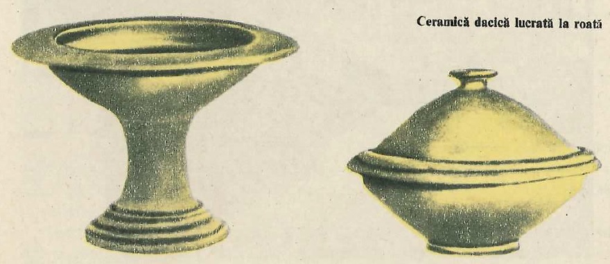 Civilizația dacică și societatea dacică în secolele I î.e.n. - I e.n. Ceramica dacica lucrata la roata