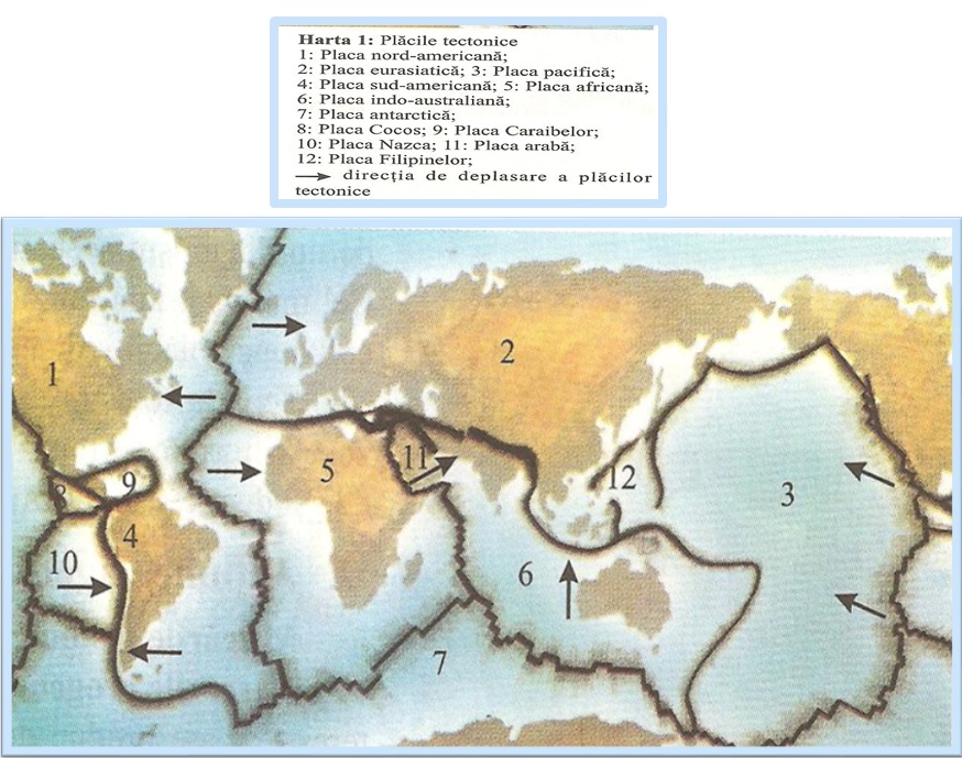 Plăcile tectonice. Deplasarea plăcilor tectonice Plăcile tectonice
